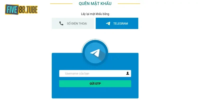 Đăng Nhập Five88 2 Lấy lại mật khẩu nếu quên thông tin truy cập tài khoản