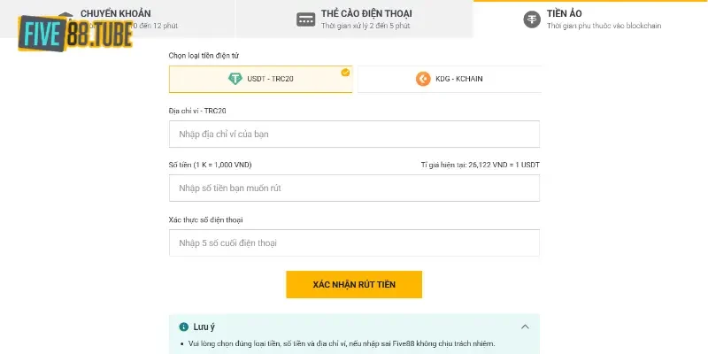 Rút Tiền Five88 3 Giải mã những câu hỏi từ khách hàng